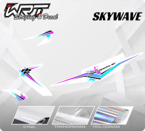 Striping Skywave-Stiker Decal Motor Skywave Rainbow