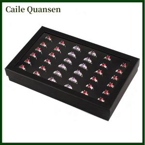 Caile Earring Case Display 36 Slots Jewelry Organizer Tray Ring Box Storage Fashion