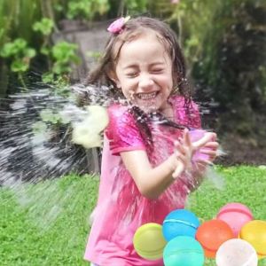 XUECHUANGYING Refillable Water Balloon Reusable Quick Fill Water Splash Balls Party Pool Toys Water Ball Toy Swimming Pool