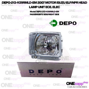 ISUZU ELF/NPR HEAD LAMP UNIT ECE. ELEC DEPO-213-1139RMLD-EM 2007 MOTOR