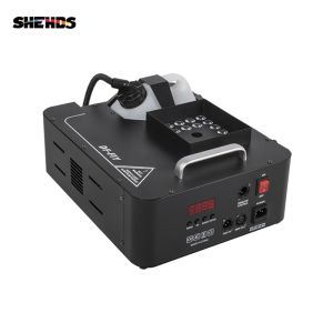 SHEHDS 1500W Smoke Machine LED 24X9W RGB Portable Wireless Remote Fogger Ejector DJ Stage Effect Fog Machines for Party Wedding