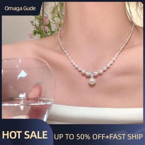 Omaga Fashion Advanced Sense s Necklace For Women Girls Simple Pendant Clavicle Chain Party Jewelry Accessories Gifts