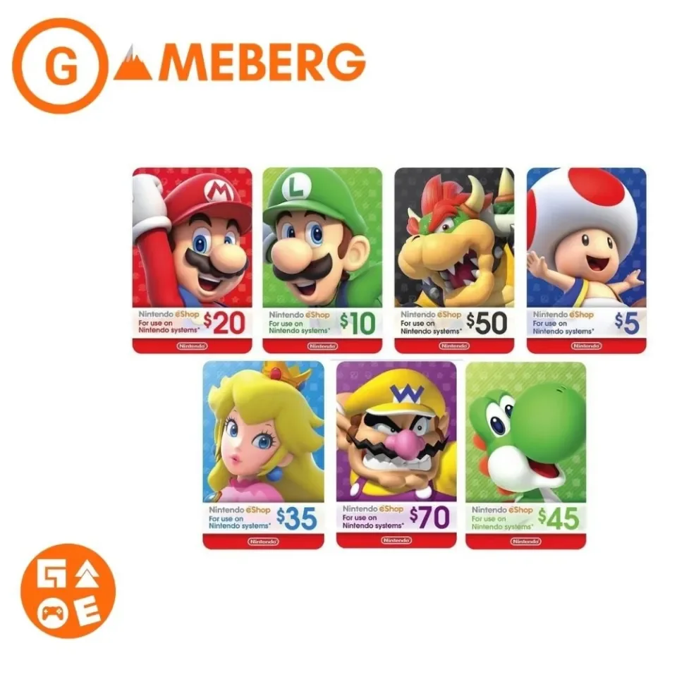 Nintendo eshop on sale card usa