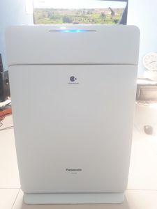 Máy lọc không khí tạo ẩm Panasonic F-VXF45 INVERTER  VIP NỘI ĐỊA NHẬT MẶT DÂNG LÁ ĐẢO GIÓ Màng lọc HEPA ZIN VÀ THAY MỚILỌC BỤITẠO ẨMION DIỆT KHUẨNKHỬ MÙIchuyển điện 220V đã qua sử dụng mới 97%bảo hành 12 tháng