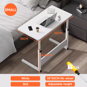 DIODIY【premium】Adjustable Study Table with wheels Portable Mobile Lift Laptop Table For Bed Laptop Table Bed side Table