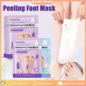 SADOER Lavender Foot Mask Exfoliating Foot Mask Remove Dead Skin Peeling Foot Moisturizing Care Mask
