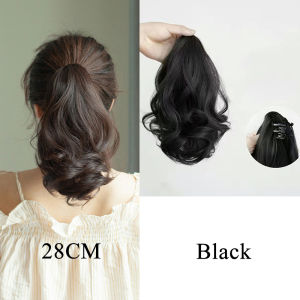 YAN 55CM Fashion Hair Wigs Long Curly  Hair Wig Claw Clip Extensions Ponytail Wigs