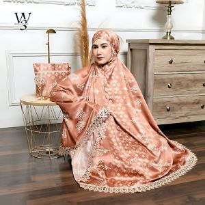Mukena Dewasa Silk Premium 2in1 Daily Renda Mewah Hawa Series