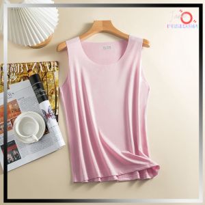 Kaos Dalam Tank Top Wanita Ice Silk Spandex Tipis Tali Besar JOFKS03
