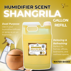 1 Gallon Water-Based Shangrila Scent Refill – For Humidifiers Air Fresheners & Linen Sprays