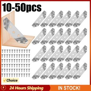 50pcs/40pcs/30pcs/20pcs/10pcs Triangular Corner Angle Support Frame - Furniture Corner Connector - Cabinet Angle Brackets - Angle Fasten Connector Furniture Triangle Support Frame