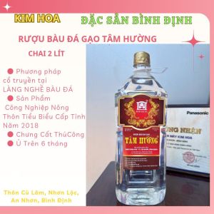 Rượu bàu đá GẠO - TÂM HƯỜNG 2 lít - Đặc sản Bình Định- Làng Nghề truyền thống BÀU ĐÁ OCOP -  rượu đậu xanh rượu ngâm thuốc quà tặng.