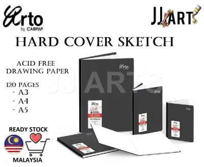 Campap Arto - A3 / A4 / A5 Hard Cover Sketch book (Acid free drawing paper 120 pages)