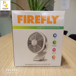 "FIREFLY RECHARGEABLE CLIP-ON FAN WITH NIGHT LIGHT" (FEL811)