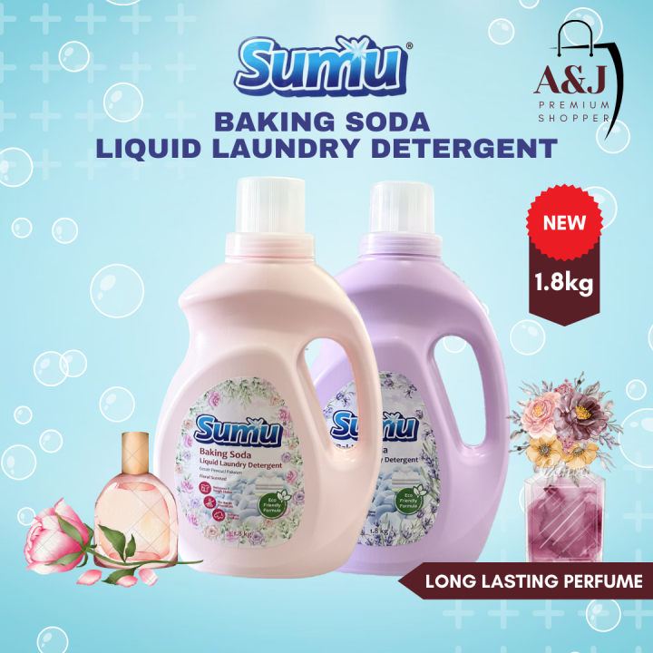 [BUY 3 FREE 1🔥] SUMU Baking Soda Liquid Laundry Detergent 1.8kg Lazada