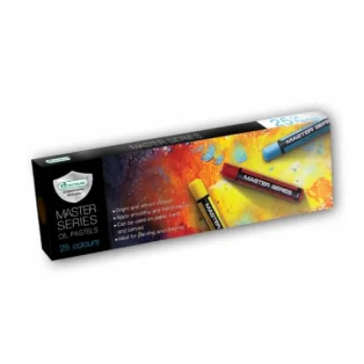 Master Art สีชอล์ก น้ำมัน รุ่น มาสเตอร์ซีรี่ย์ 25 สี (Master Series Oil Pastel 25C)