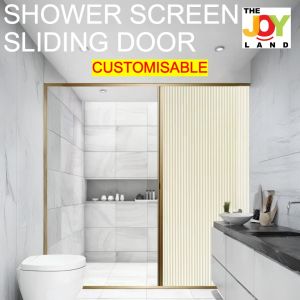 [SG THEJOYLAND] Customisable Shower Screen Shower Partition Dry Wet Separation Bathroom Toilet Restroom Shower Room