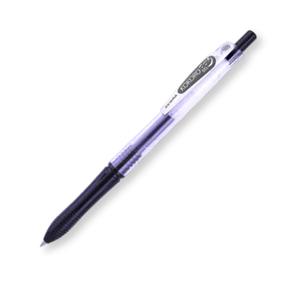 Zebra - Pulpen Gel Kokoro Warna Hitam Isi 6