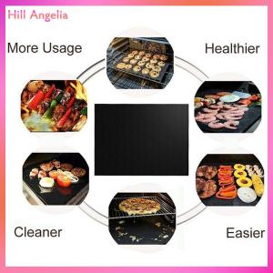 [Hill Angelia] Reusable Non-stick BBQ Grill Mat Barbecue Baking Liners Kitchen Tool