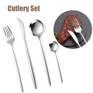 Stainless Steel Korean Cutlery Set Food Grade Eco Friendly Dishwasher Safe For Luxury Dinnerware