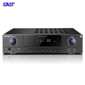 XISS 900W ครื่องขยายเสียงบลูทู 5.1สเตอริโอ HIFI เสียงเซอร์ราวด์ แอมพลิฟายเออร์ เชื่อมต่อไมโครโฟน 1 คู่ สามารถ รองรับ บูลทูธ USB TF SD