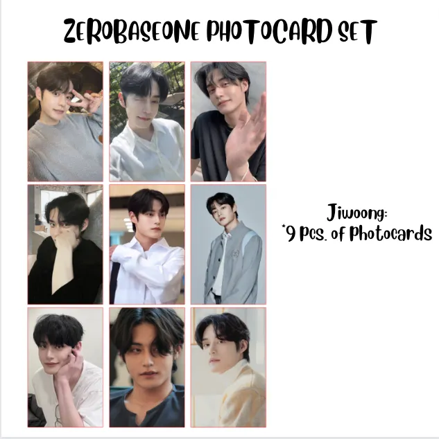 Zerobaseone Photocard Set Jiwoong Zhanghao Sung Hanbin ZB1 Ricky