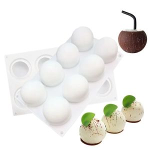 LITTLEX Spherical-Shaped Silicone Sphere Chocolate Mold DIY French Mousse Dessert Mousse Mold Baking Tools Food Grade Silicone Silicon Ball Cake Mould Bakeware Decorating Tool