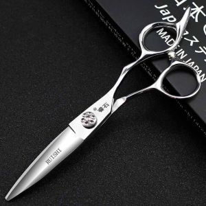 Japan Barber Scissors 6"Damascus Single and double edged 440C Professional Sliding Hair thinning Scissors Willow Shape Sliding Hair Shears Dedicated Sliding Haircut Shears Haircut to thin