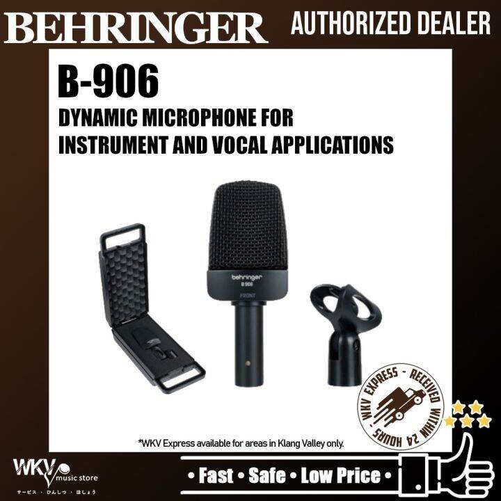 Behringer B906 Dynamic Microphone For Instrument And Vocal Applications ...