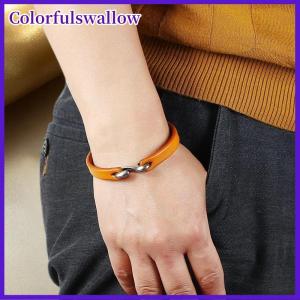 Colorfulswallow Vingtage Da Bò quấn dây Cuff Vòng đeo tay cho nam giới phụ nữ dây đeo cổ tay Punk Bangle vài món quà trang sức