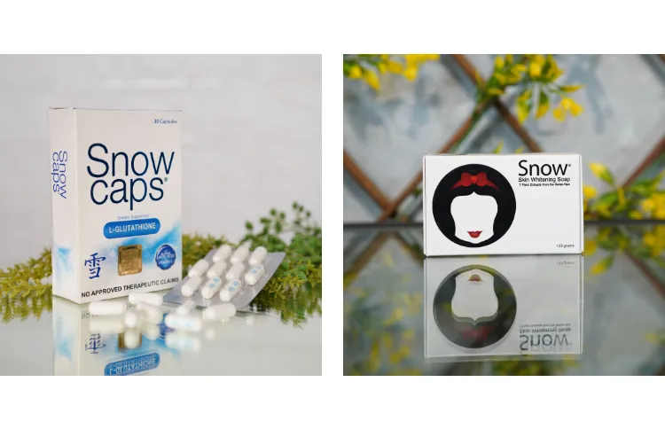 SnowCaps Premium L-Glutathione 500MG (30caps) w/ FREE Snow Skin Whitening  Soap