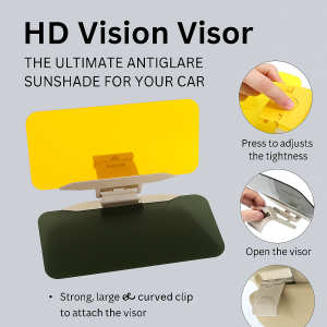 Car Sun Visor Day And Night Anti-Glare Protection Driving Anti-High Beam Lights Clip-on Visor Goggles