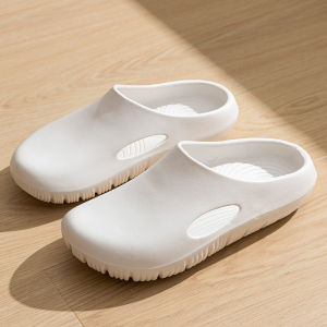 Crestar Womens Summer Slippers 2025 New Outdoor Waterproof Garden Shoes Men Non-slip Beach Sandals Comfy EVA House Flats Slides2026