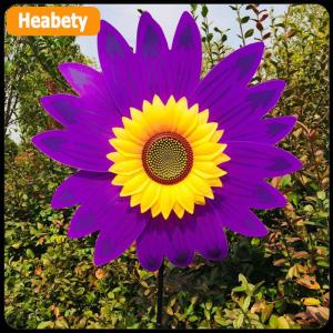 【2-3 days delivery】 Sunflower Windmills Wind Spinners For Home Garden DIY Kids Outdoor Activities Layout Pinwheels Toys