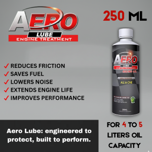 AERO LUBE 250ML Engine Treatment Racing Oil Additive Smooth Engine Strong Power for Diesel and Gasoline