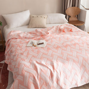 Japanese Pure Cotton 3-layer Gauze Blankets Soft Skin-friendly Washable Thin Air Conditioning Blanket Summer Bedspread