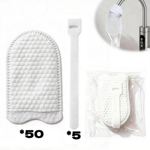 【Local Delivery】100PCS Faucet Filter Cotton Universal Tap Water Purifier Anti Splash Filter Bag For Kitchen Sink Removing Rust Sediment Sand Easy Install Within 2.5cm Outlet HLINKEY