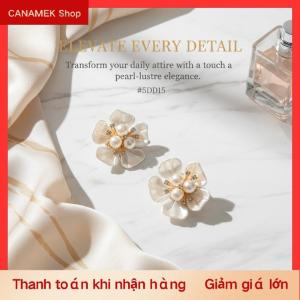 CS Ngọc Trai Hoa Nút Bìa Rhinestone Tôn Tạo Clip Có Thể Tháo Rời Khuy Măng Sét Nút Bìa Cho Phụ Nữ Ăn Mặc Áo Sơ Mi Crafting DIY