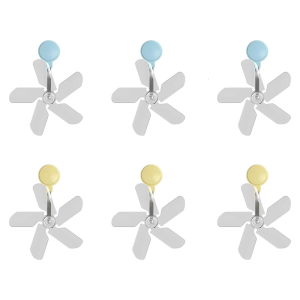 3ชิ้นพัดลมบานสวิงเครื่องปรับอากาศติดผนังปรับได้รูปกังหันลมเครื่องปรับอากาศป้องกันการเป่าโดยตรง