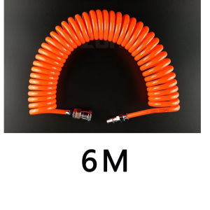 Durable PU Spring Recoil Air Compressor Hose 6M/9M/12M/15M with EVA Material Plug