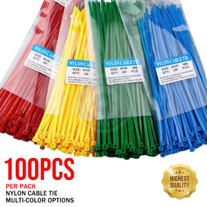 100pcs Multipurpose Nylon Cable Tie Self Locking Zip Ties Cable Strap Plastic Wire Zip Ties