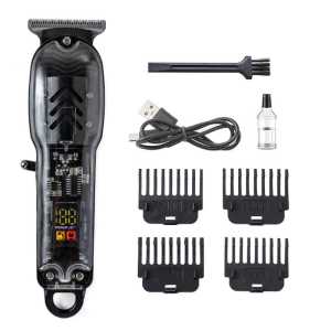 Alat cukur elektrik GYT-999 pemotong rambut kumis jenggot Hair clipper LCD functyion Display