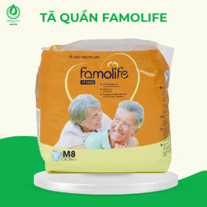 Tã quần người già FAMOLIFE Cao Cấp mềm mại thấm hút chuẩn chất lượng Châu Âu