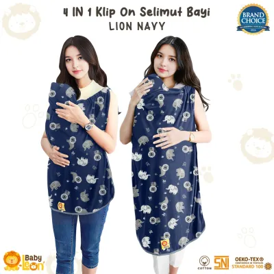 BABYLEON Selimut Bayi 0-3Th Selimut Hoodie Klip Baby Blanket On The Go Baby Blanket Hoodie BS-336 Selimut Penutup Stroller Selimut On The Go Cover Asi Ibu Menyusui Selimut Stroller Selimut Karakter Selimut Double Fleece Handuk Bayi Bedong Bayi