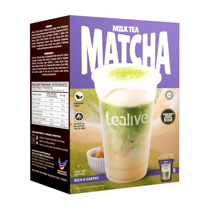 Tealive Matcha Tea 3-in-1 Economy Delivery Matcha Tea Variation Match ...