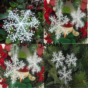 HIASAN Salju Snowflake HIASAN POHON NATAL GANTUNGAN GANTUNG ORNAMEN