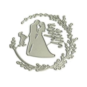 Đám Cưới Ông Và Bà Trang Trí cắt theo khuôn Kim Loại khuôn dập nổi Thép Carbon Cắt Chết Cho Thẻ Làm Scrapbooking