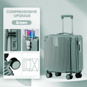 Orange กระเป๋าเดินทางแบบพกพาขนาด 18 นิ้ว กระเป๋าเดินทางขึ้นเครื่องขนาดเล็ก 4 ล้อ กระเป๋าเดินทาง PC