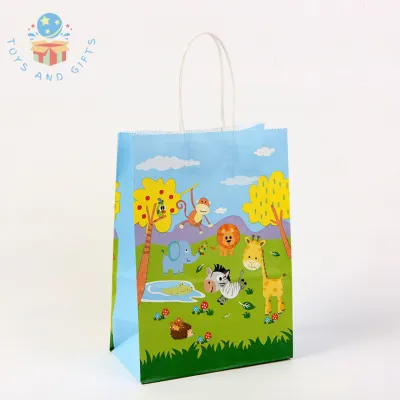 Paper Bag Gift Bag Colours with Handles Birthday Party Goodie Bag Paper Bags for Gift