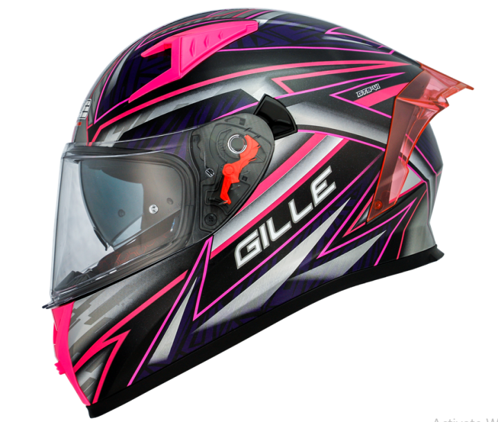 GILLE HELMET GTS-V1 135 PITSTOP (PURPLE) Gille Gts V1 Gmax Helmet